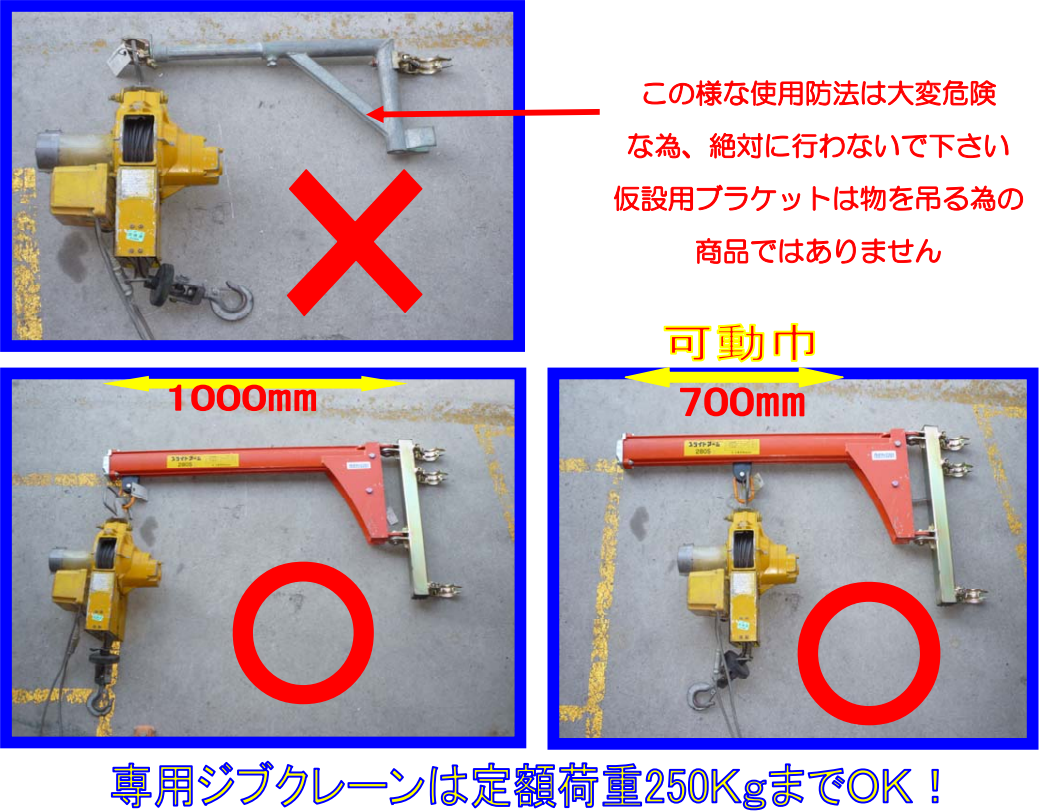 ベビーホイスト落下の改善策